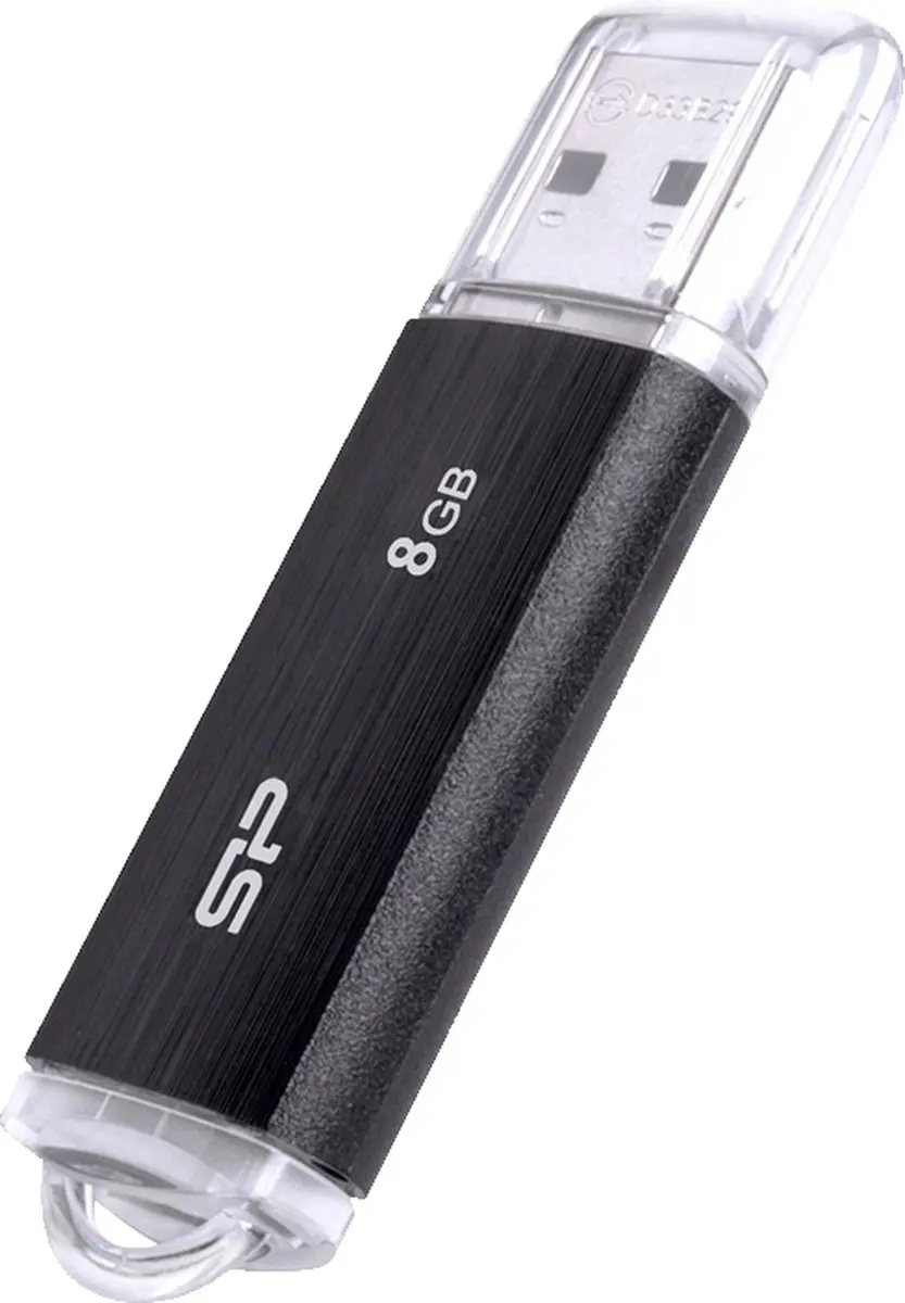 Silicon Power Ultima U02 USB Stick 8GB - Zwart
