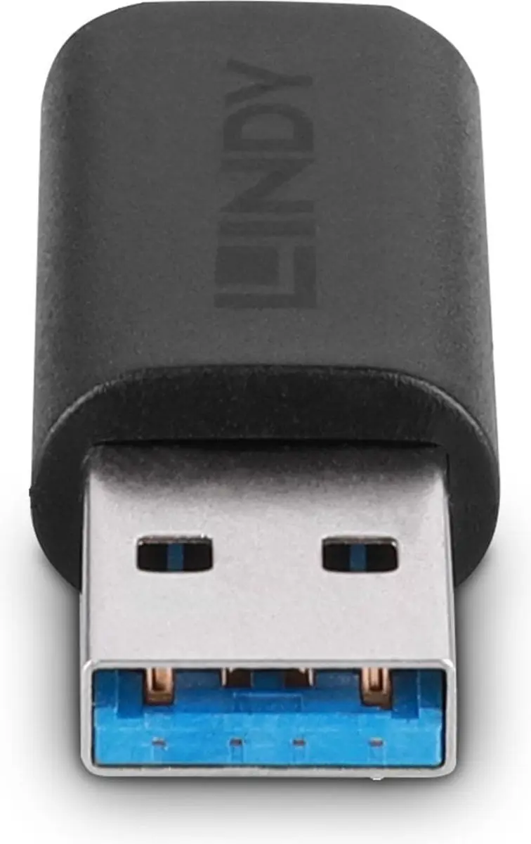 Lindy USB 3.2 Gen 1 Adapter 41904 - USB-A naar USB-C - Zwart