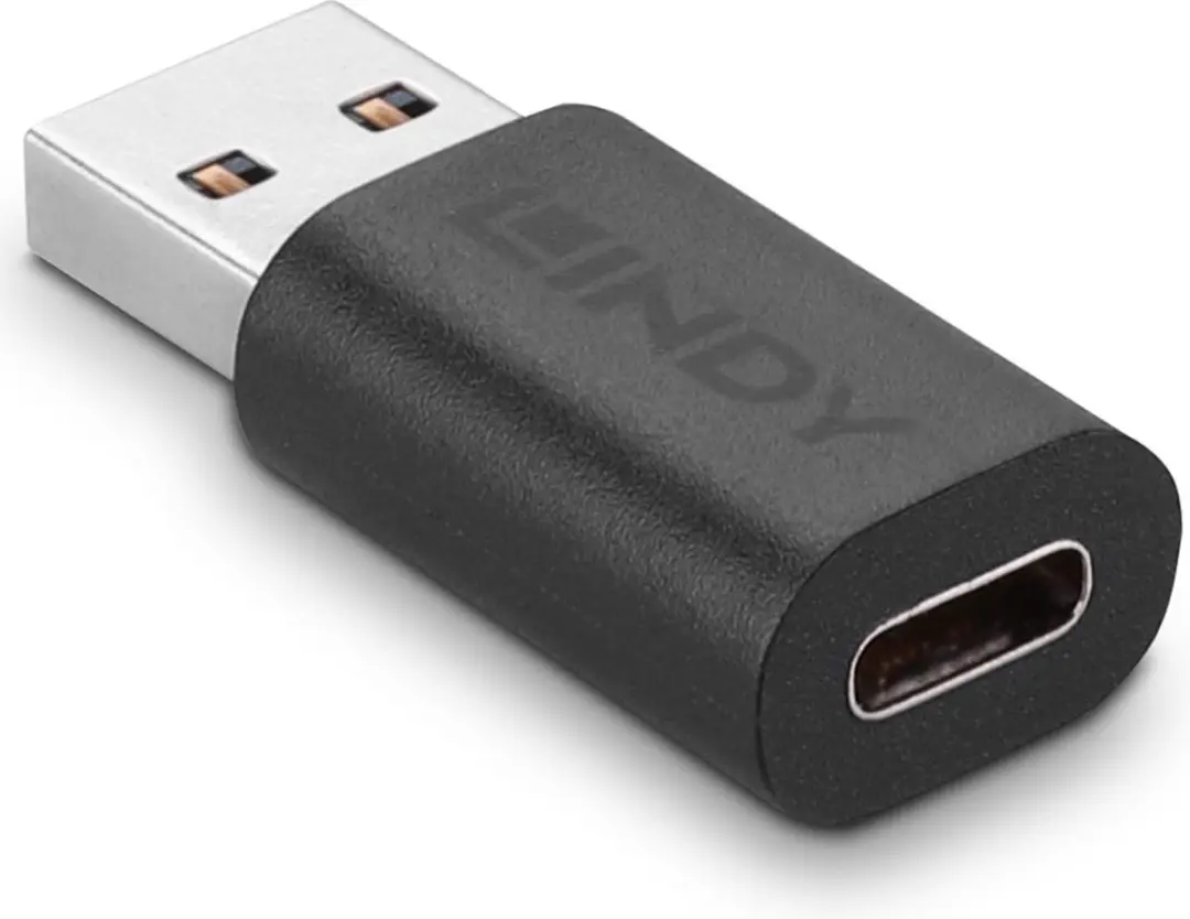Lindy USB 3.2 Gen 1 Adapter 41904 - USB-A naar USB-C - Zwart