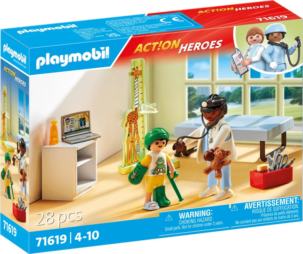 Playmobil My Life Kinderarts met Teddybeer 71619 - Multicolor