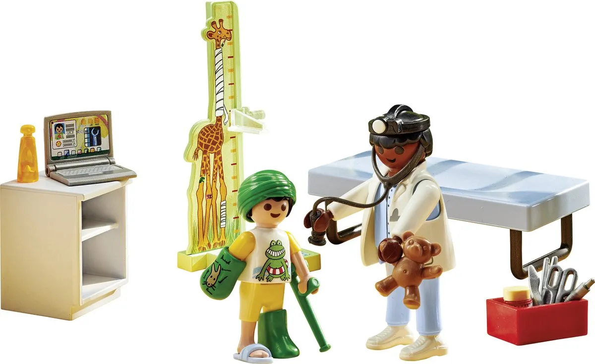 Playmobil My Life Kinderarts met Teddybeer 71619 - Multicolor