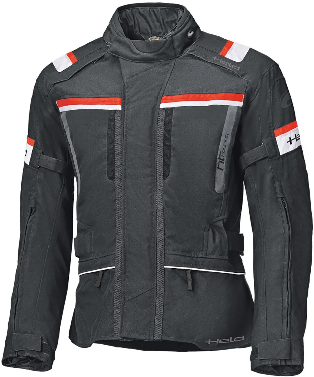 Held Tourino Top Zwart Rood Waterdicht Textiele Motorjas