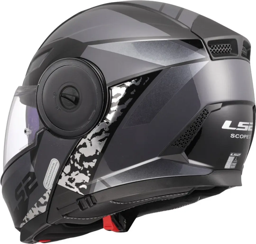 LS2 FF902 Scope II Systeemhelm - Maat L - Zwart