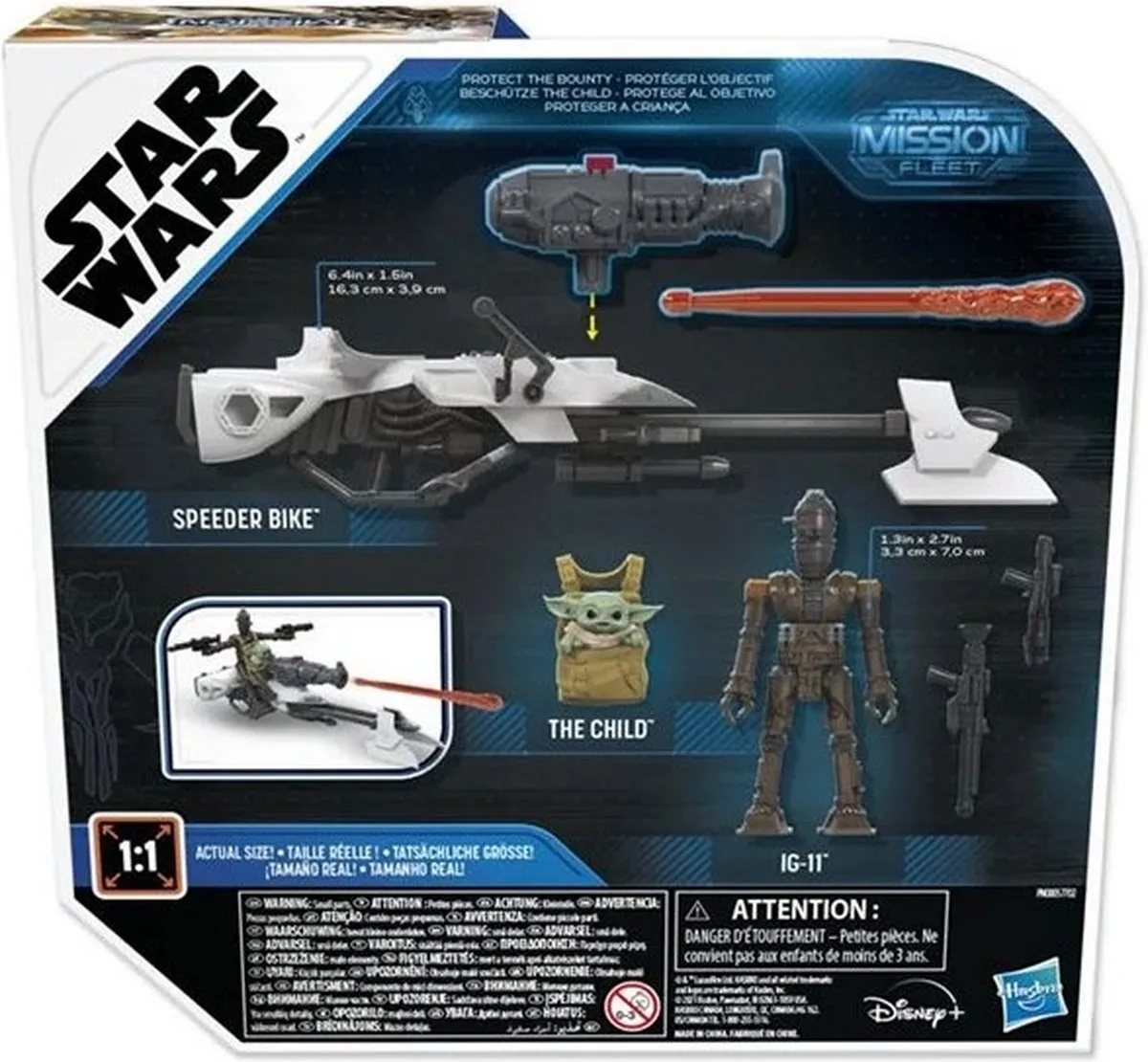 Star Wars Mission Fleet Speeder Bike - The Child Speelfiguren 2r3f