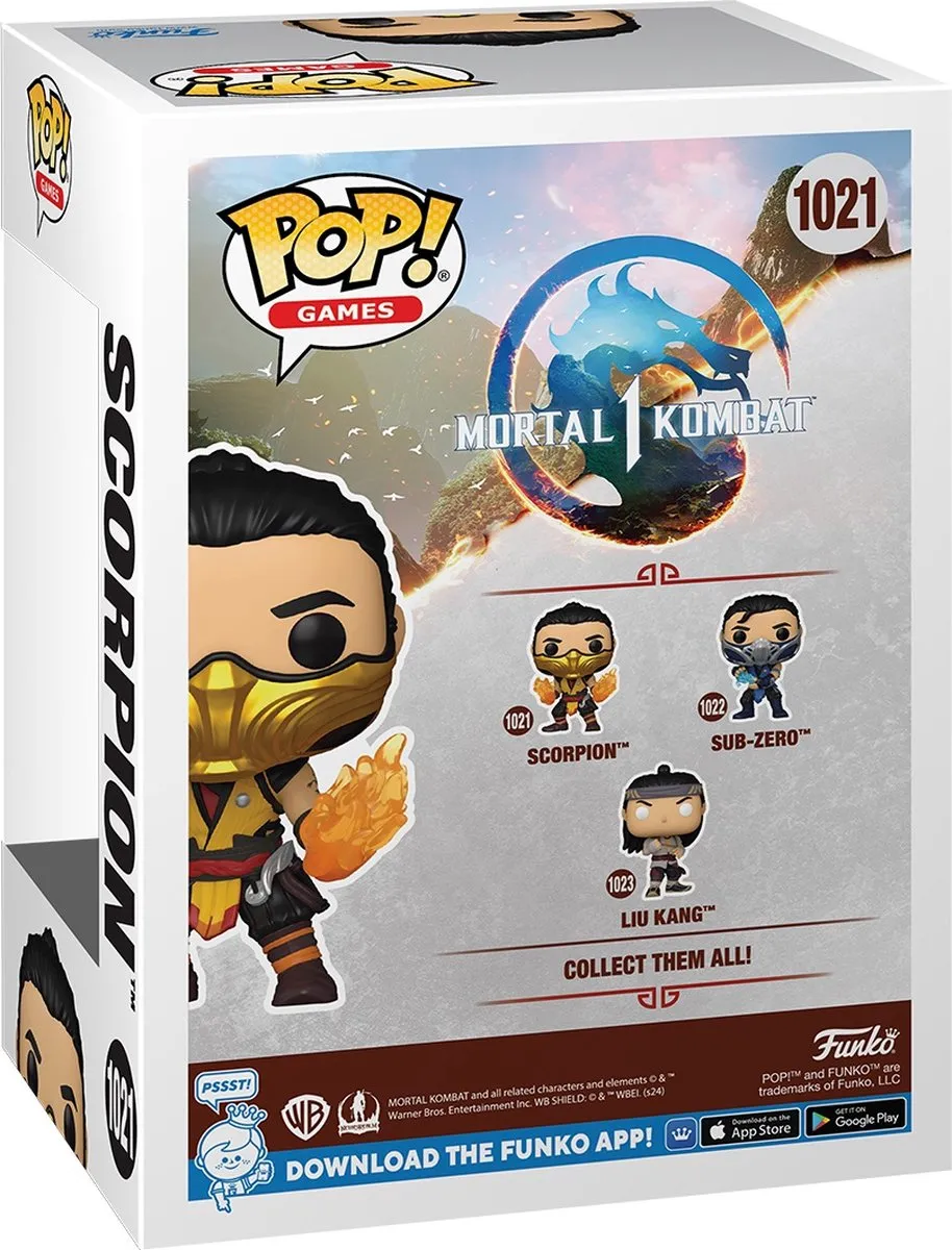 Funko Pop Games Mortal Kombat 1 Scorpion - 9,5 cm Figuur - Multi