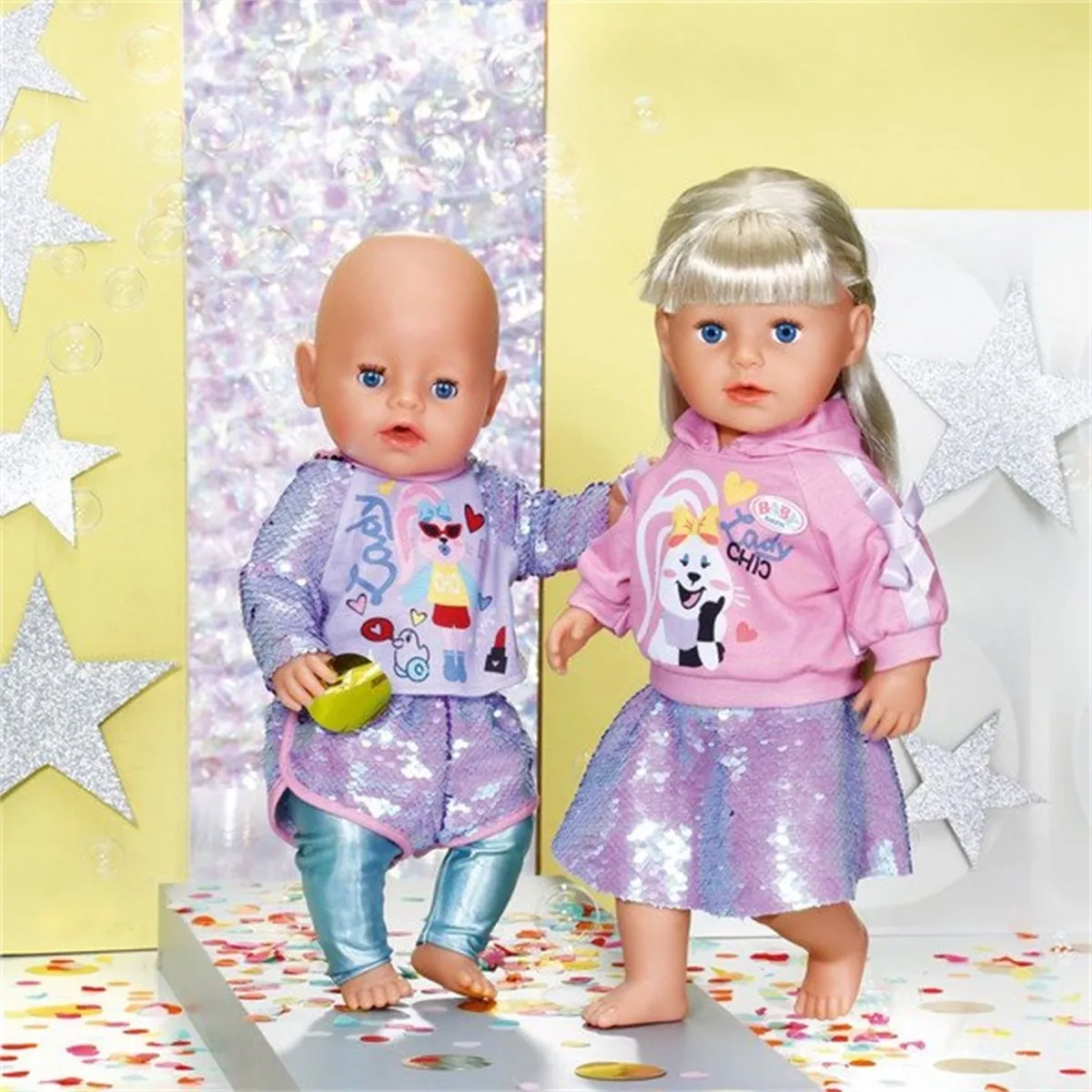 Baby Born Lady Chic Outfit 3-delig - 828182 - Assorti