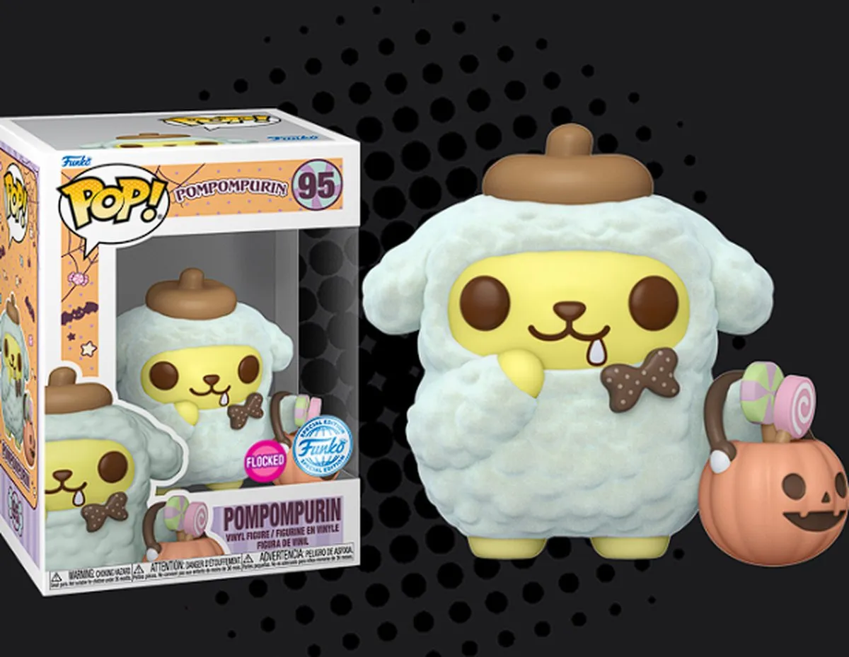 Funko Pop! Hello Kitty Pompompurin Trick or Treat #95 Flocked - Multi