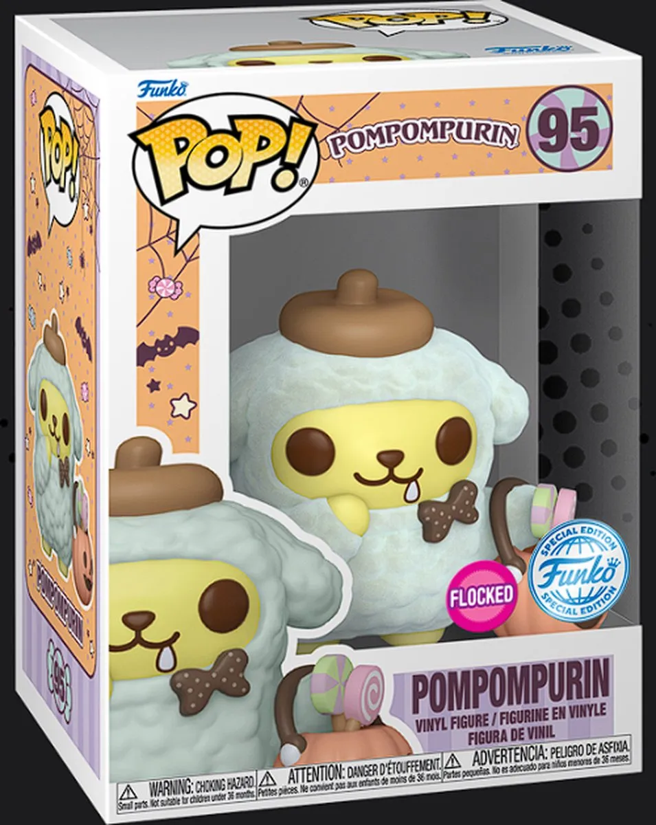 Funko Pop! Hello Kitty Pompompurin Trick or Treat #95 Flocked - Multi