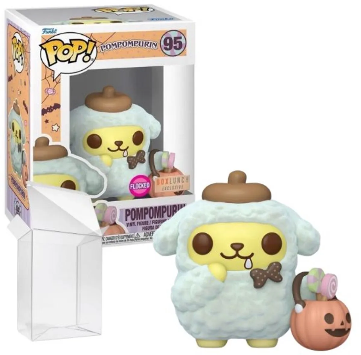 Funko Pop! Hello Kitty Pompompurin Trick or Treat #95 Flocked - Multi