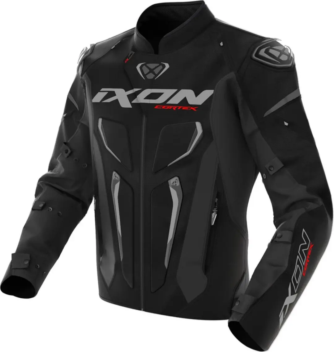 Ixon Cortex Zwart Grijs Waterdichte Textiele Motorjas
