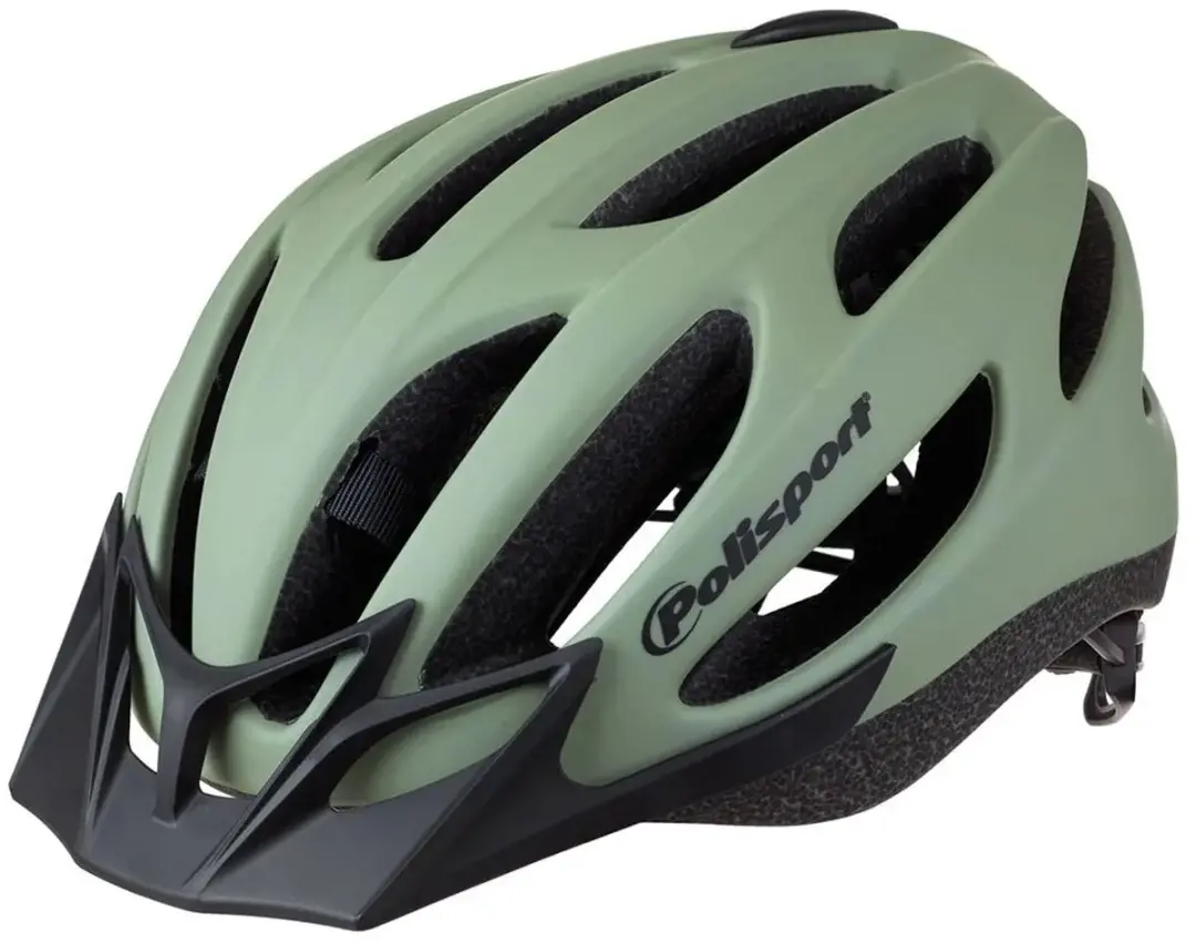 Polisport Sport Flow Fietshelm - Mat Groen - Maat M