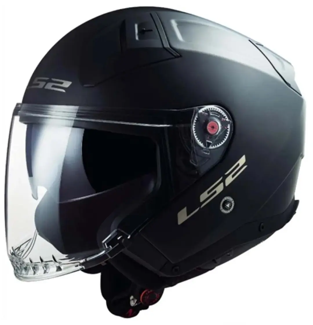 LS2 OF603 Infinity II Solid Helm - Zwart - Maat S