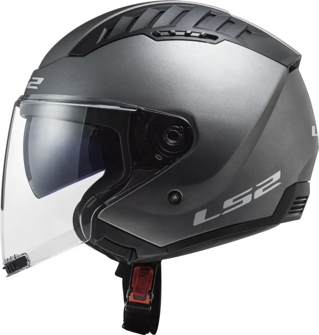 LS2 OF600 Copter II Mat Titanium Jethelm - L