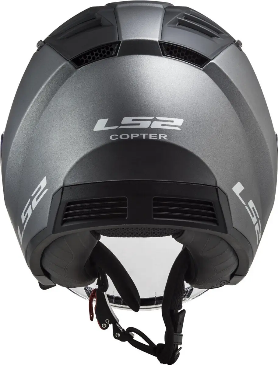LS2 OF600 Copter II Mat Titanium Jethelm - L