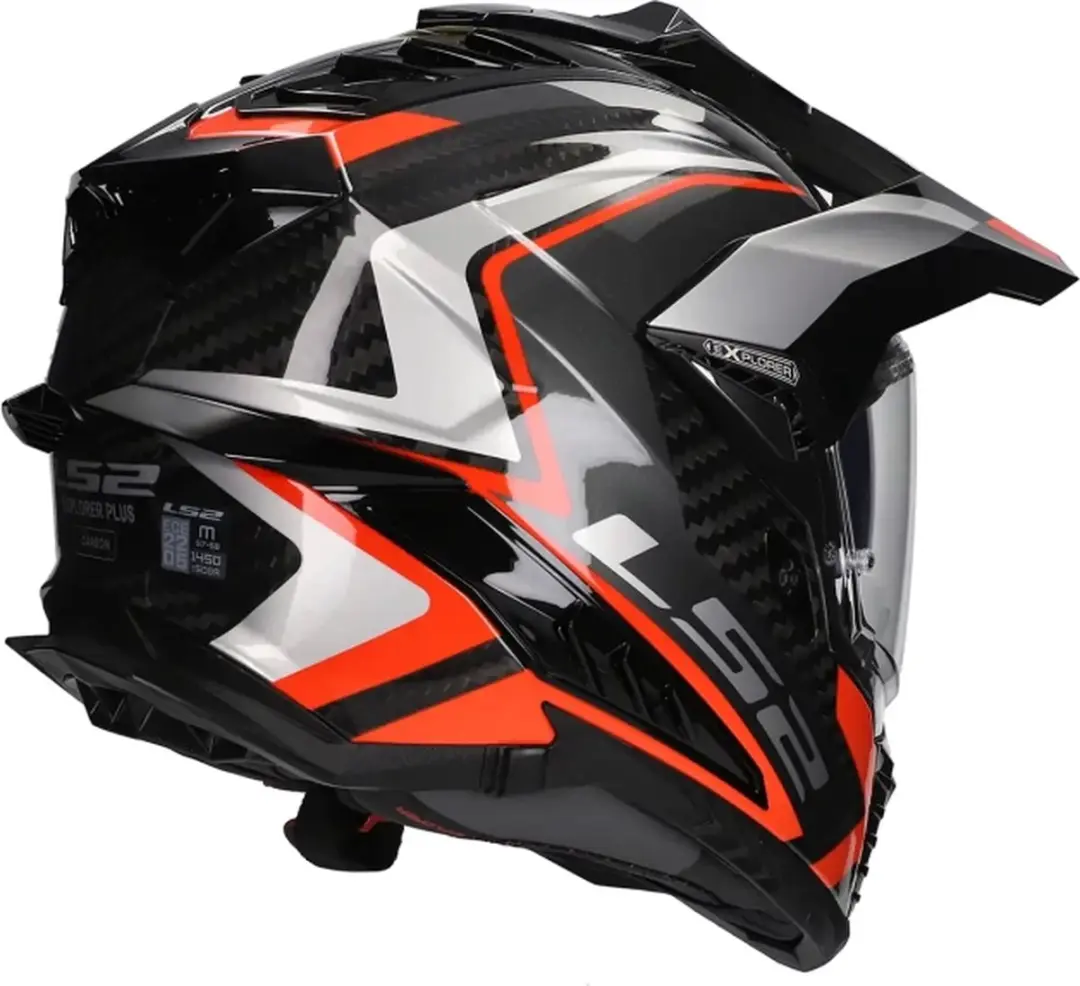 LS2 MX701 Explorer C Frontier II Motorhelm - Maat M - Rood