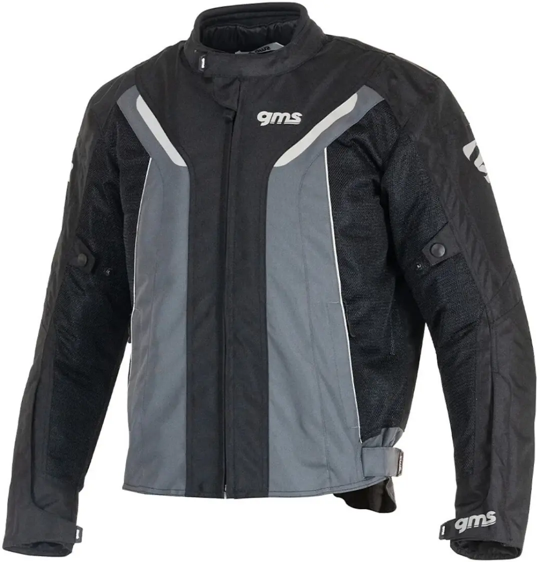 Gms Ventura Textiele Motorjas - Zwart/Grijs Mesh - S - afbeelding 5 van 6