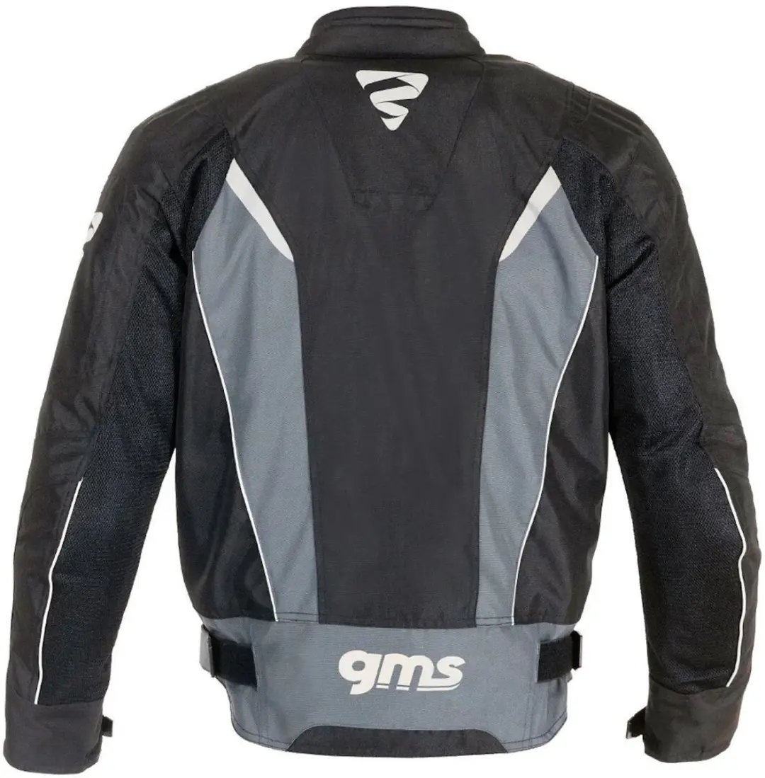 Gms Ventura Textiele Motorjas - Zwart/Grijs Mesh - S - afbeelding 6 van 6