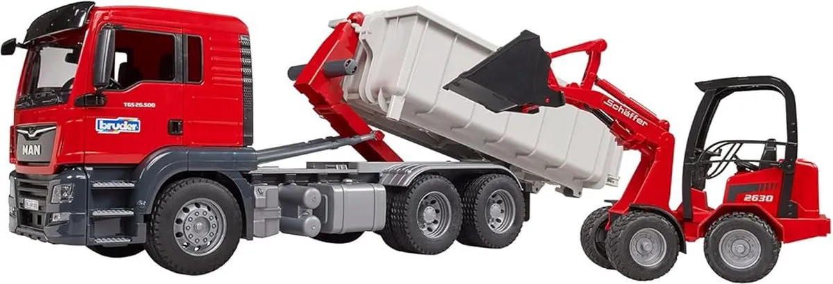 Bruder MAN TGS Vrachtwagen met Container 3767 - Rood