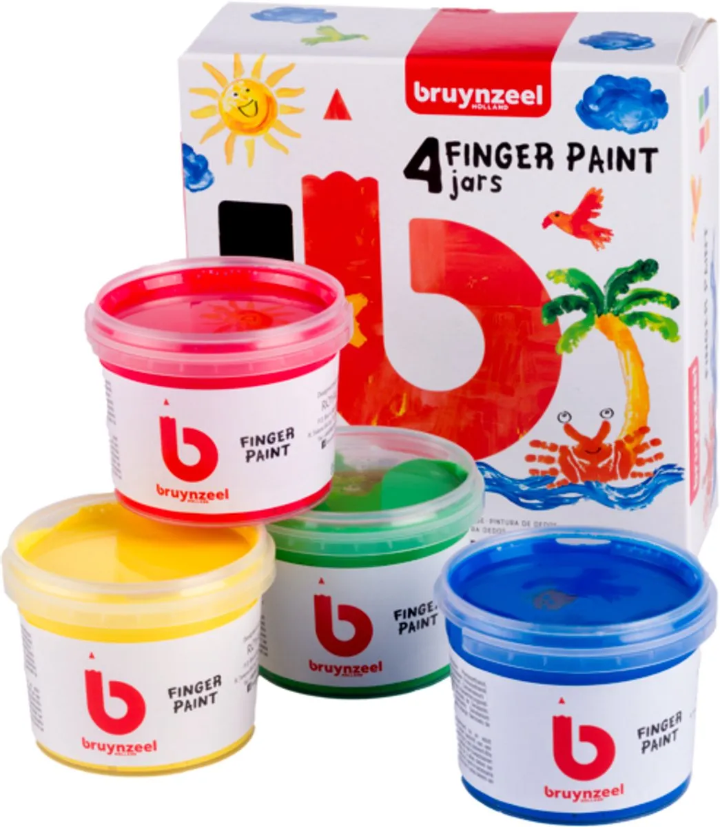 Bruynzeel Vingerverfset Assorti - 4x85ml