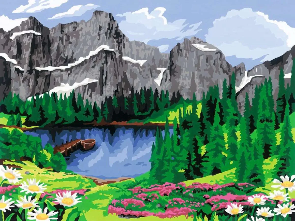 Ravensburger Creart Mountain View Schilderset - 27 Kleuren