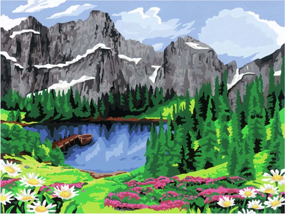 Ravensburger Creart Mountain View Schilderset - 27 Kleuren