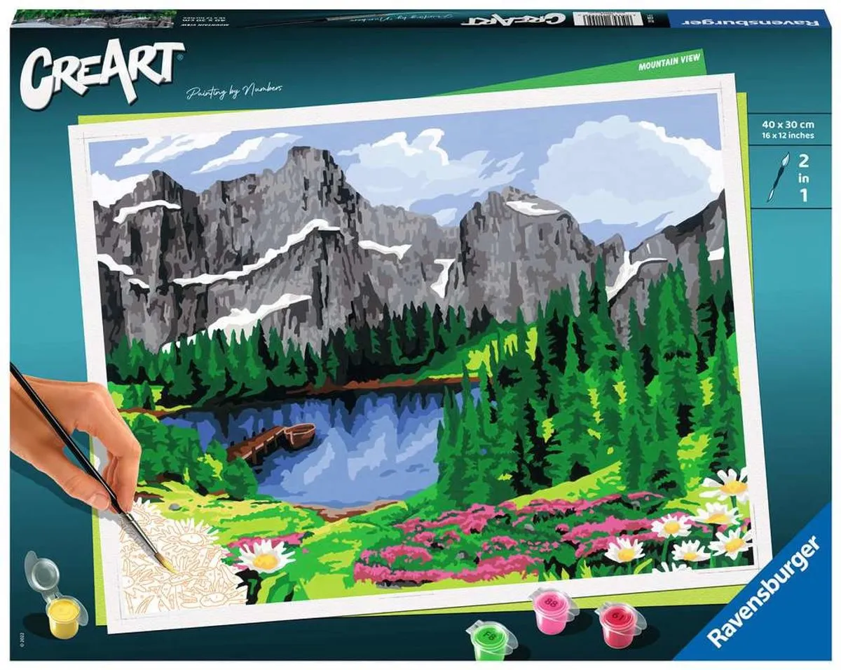 Ravensburger Creart Mountain View Schilderset - 27 Kleuren