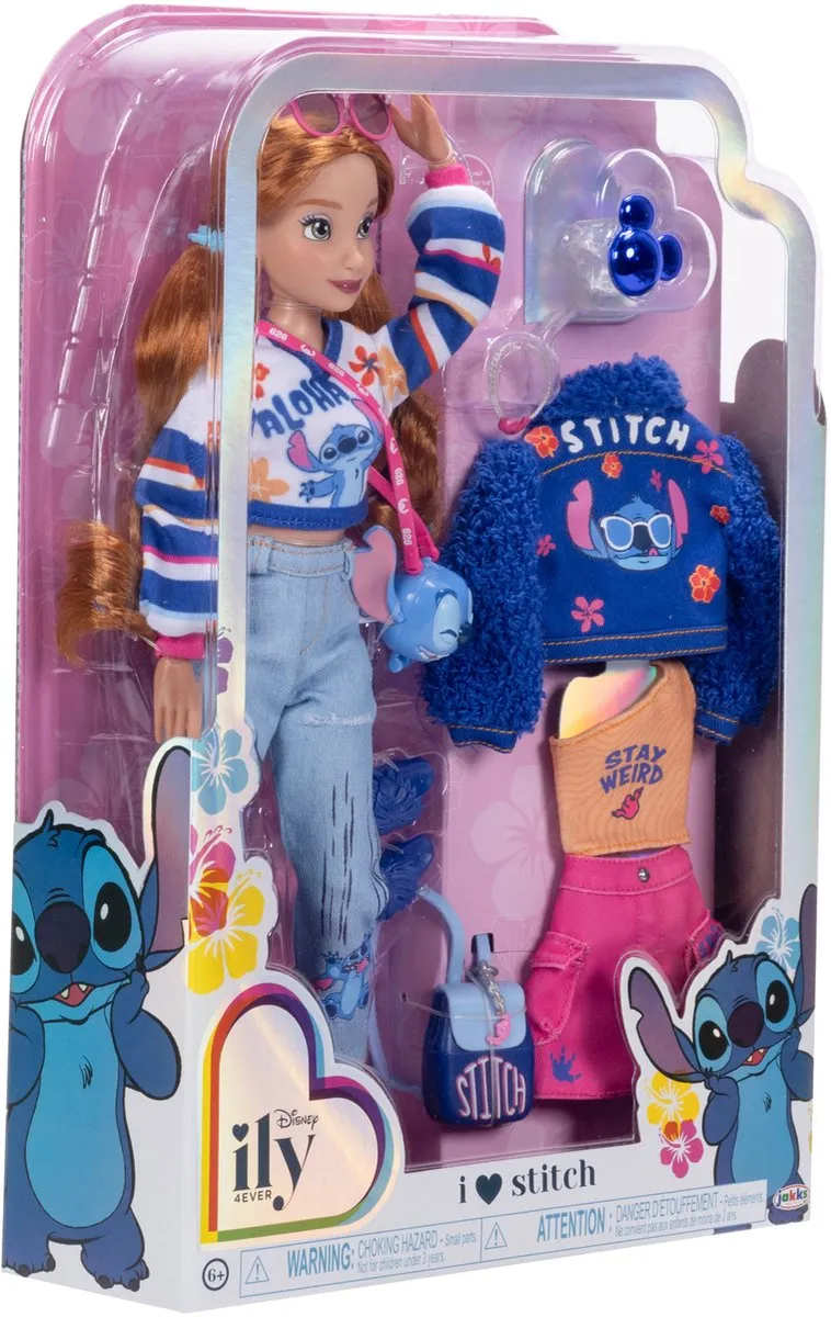 Disney Stitch Mode Geïnspireerd Ily-pop 25cm - Multicolor