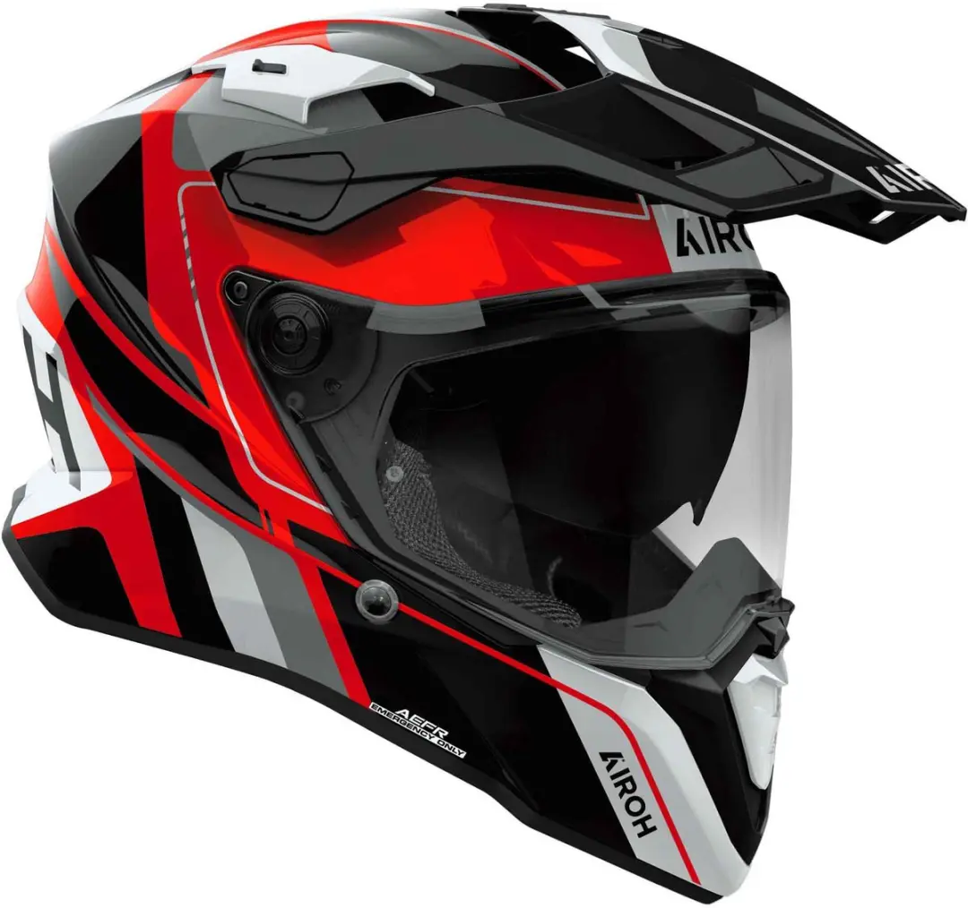 Airoh Commander 2 Skip Motocrosshelm - S - Zwart/wit/rood