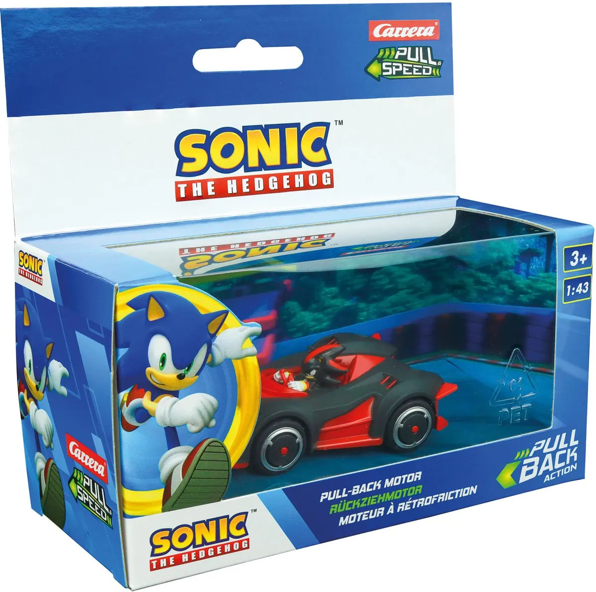 Carrera Sonic the Hedgehog Shadow Dark Reaper Speelgoedauto 1:43 - Multi