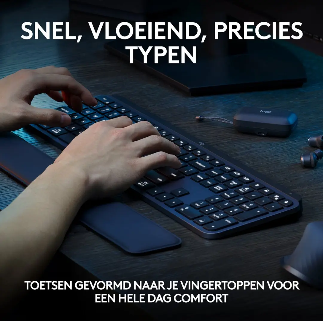 Logitech MX Keys S Toetsenbord AZERTY ISO Grafiet
