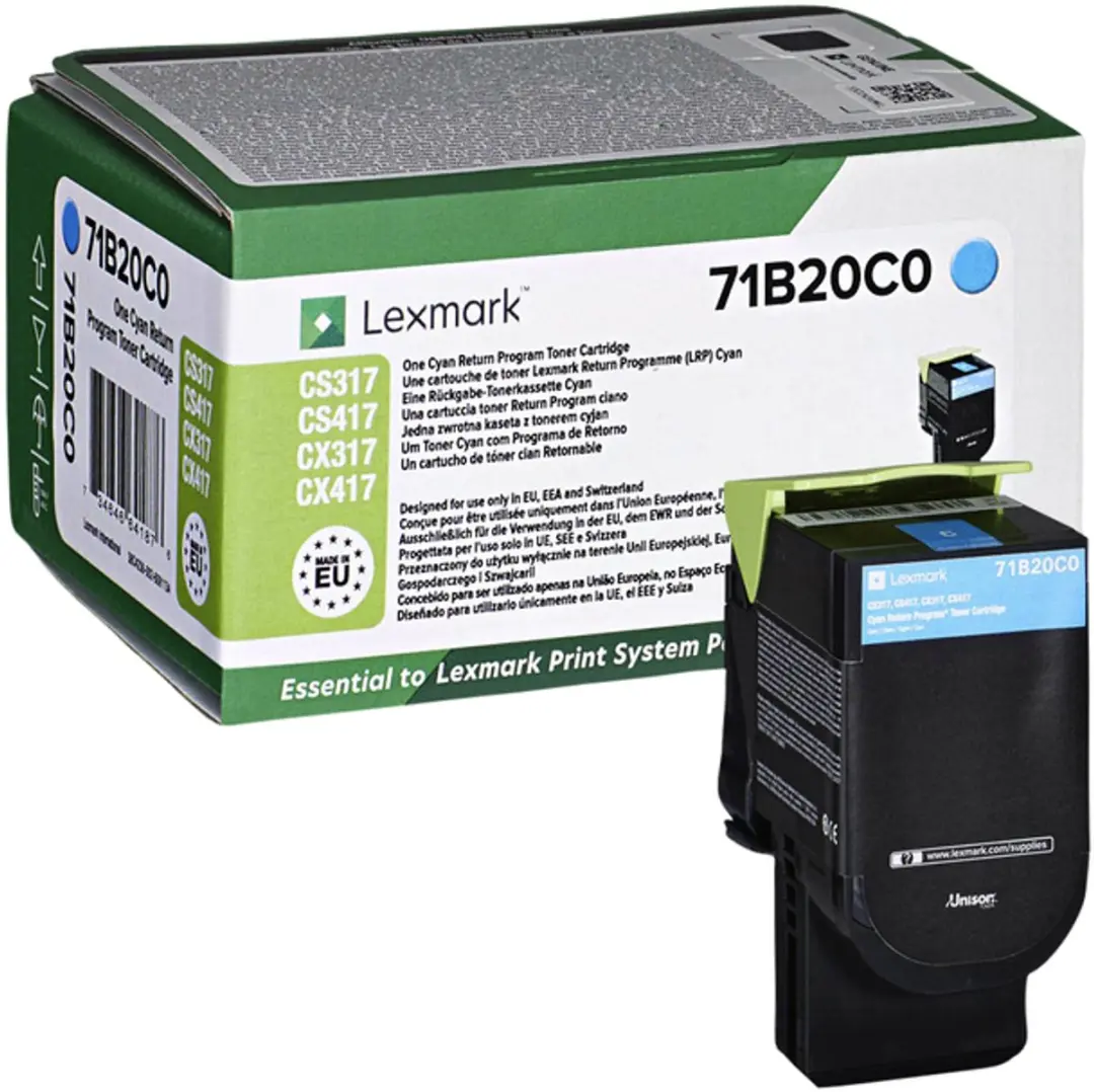 Lexmark 71B20C0 Toner - Cyaan