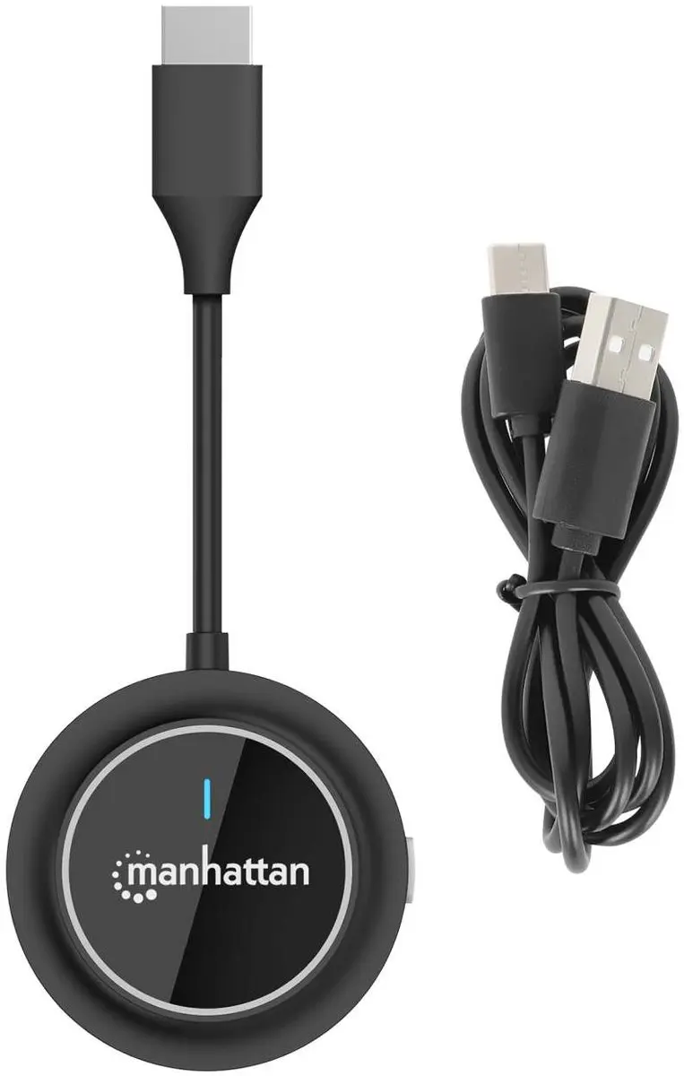Manhattan Draadloze HDMI-adapter 208444 - 1080p - Zwart - afbeelding 2 van 6