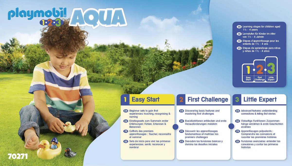 Playmobil 1.2.3 Aqua Eendenfamilie 70271 - Multicolor - afbeelding 6 van 6