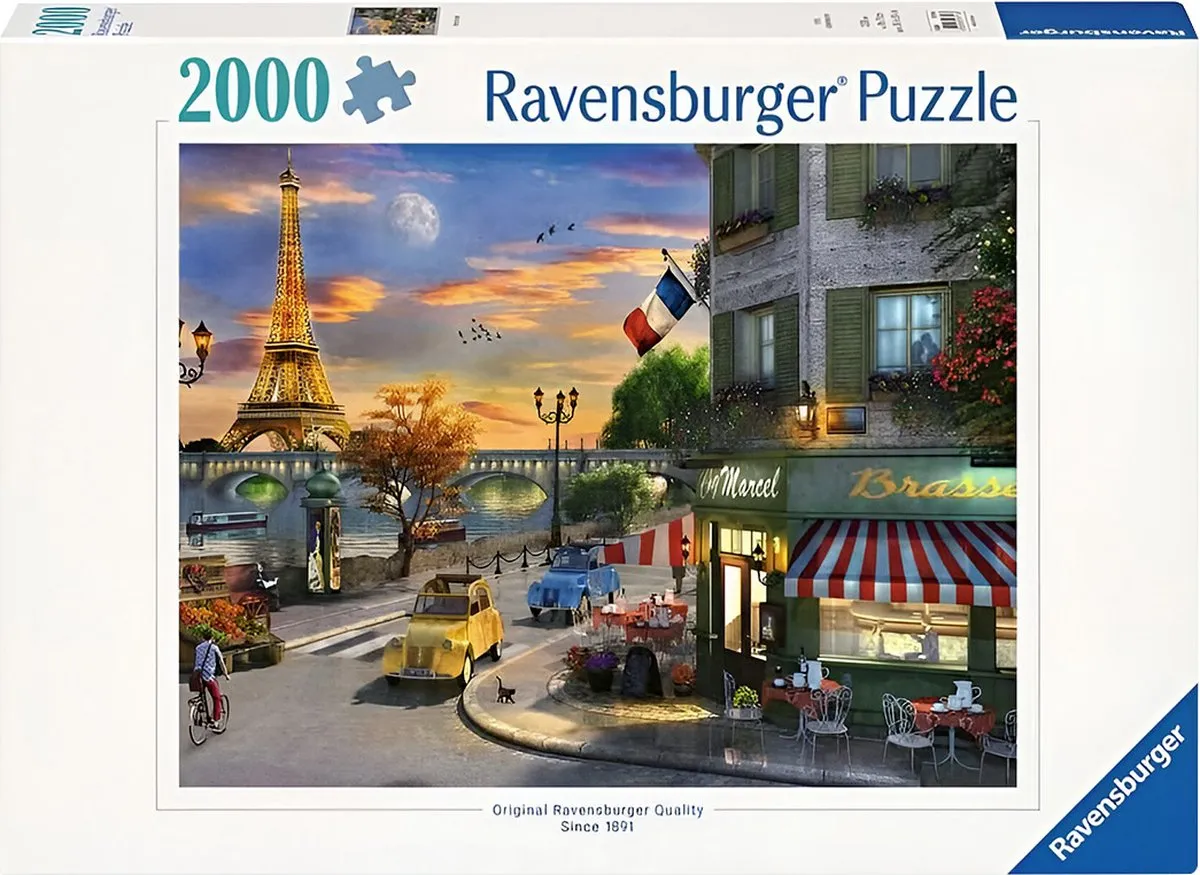 Ravensburger Romantische Avond in Parijs Legpuzzel 2000 Stuks - Multicolor