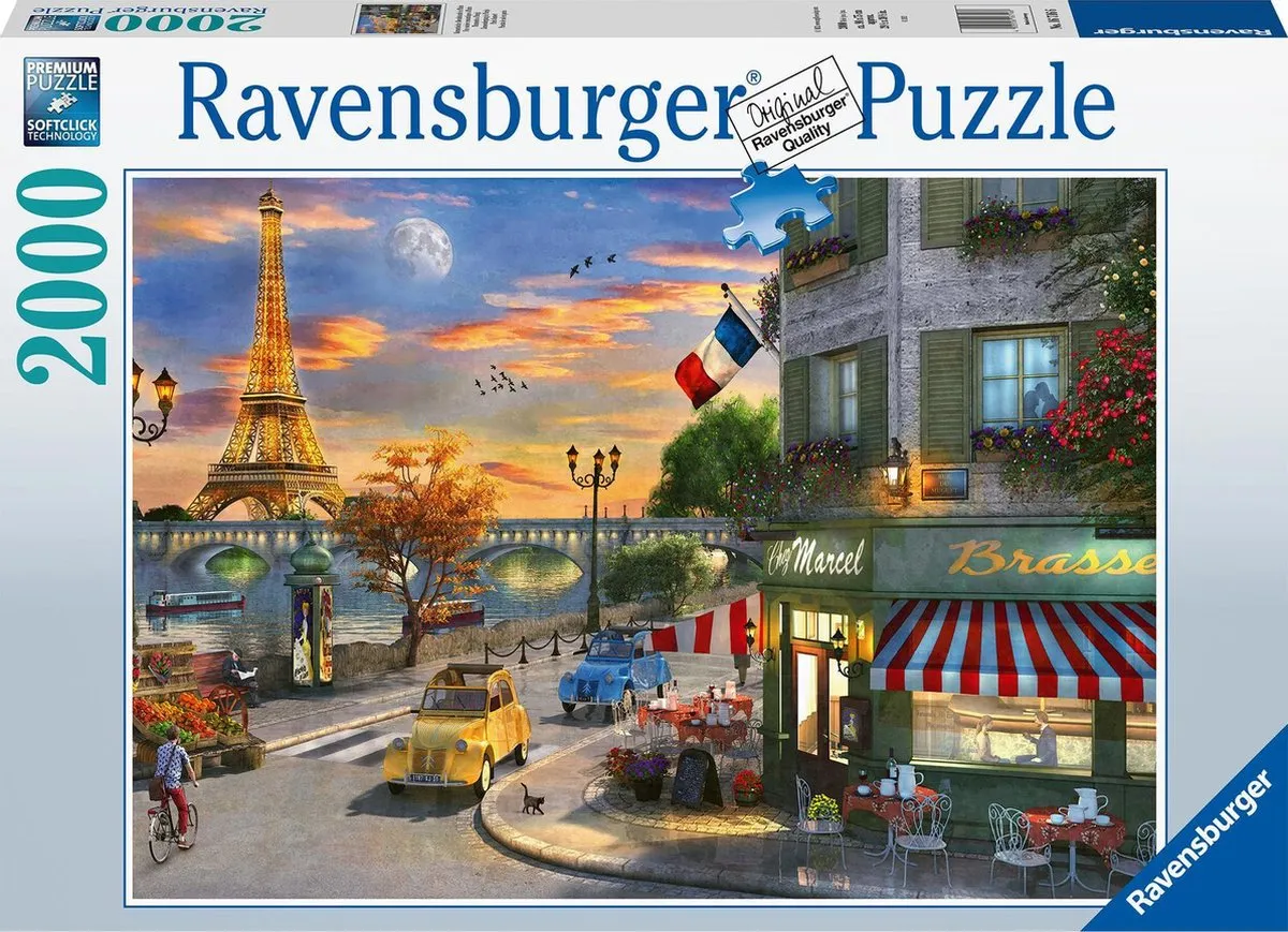 Ravensburger Romantische Avond in Parijs Legpuzzel 2000 Stuks - Multicolor