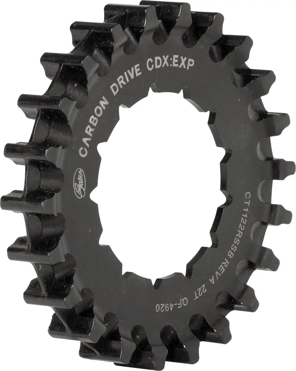 Gates CDX achtertandwiel 22 tands Rohloff Splined Expedition, ZWART