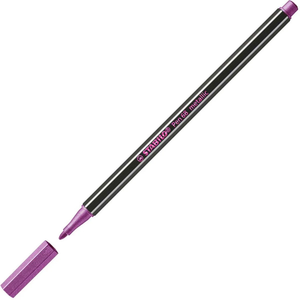 STABILO Pen 68 Metallic Viltstift - Roze