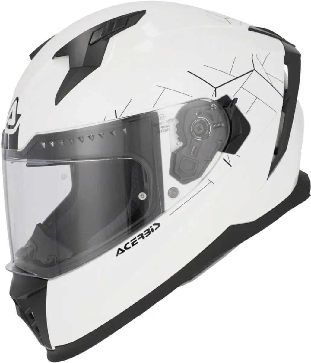 Acerbis X-Way Solid Mat Wit Systeemhelm