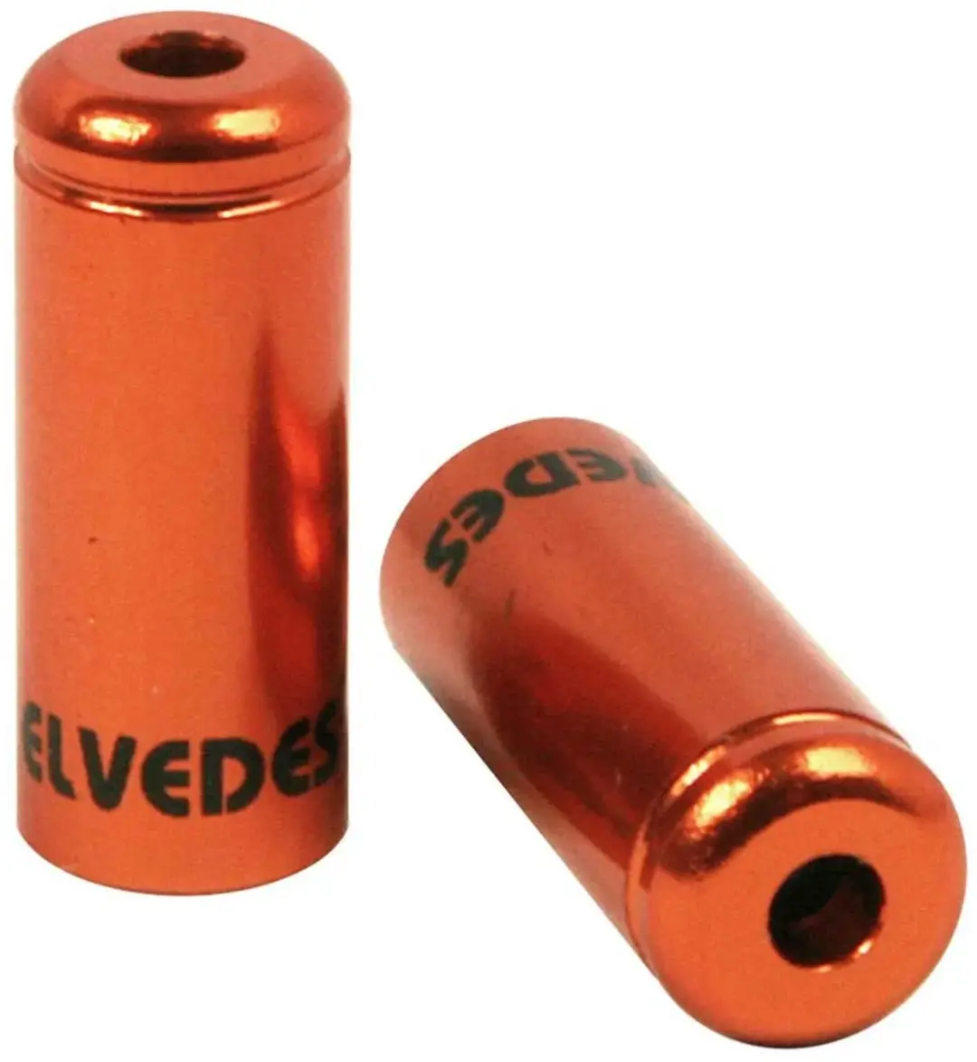 Elvedes Kabelhoedje 5mm Aluminium - Oranje 10 Stuks