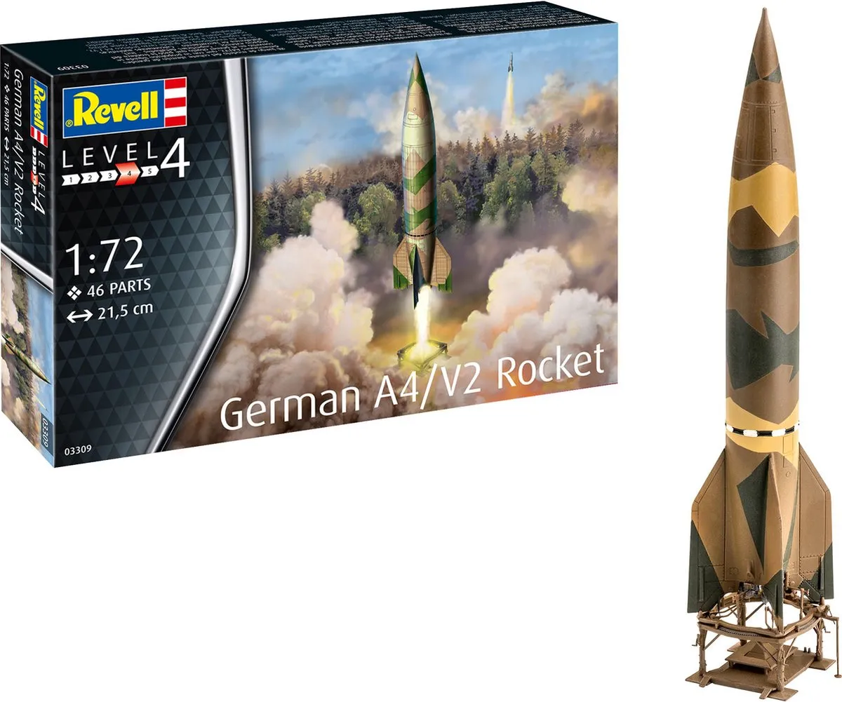 Revell 03309 German A4/V2 Rocket Modelbouwpakket