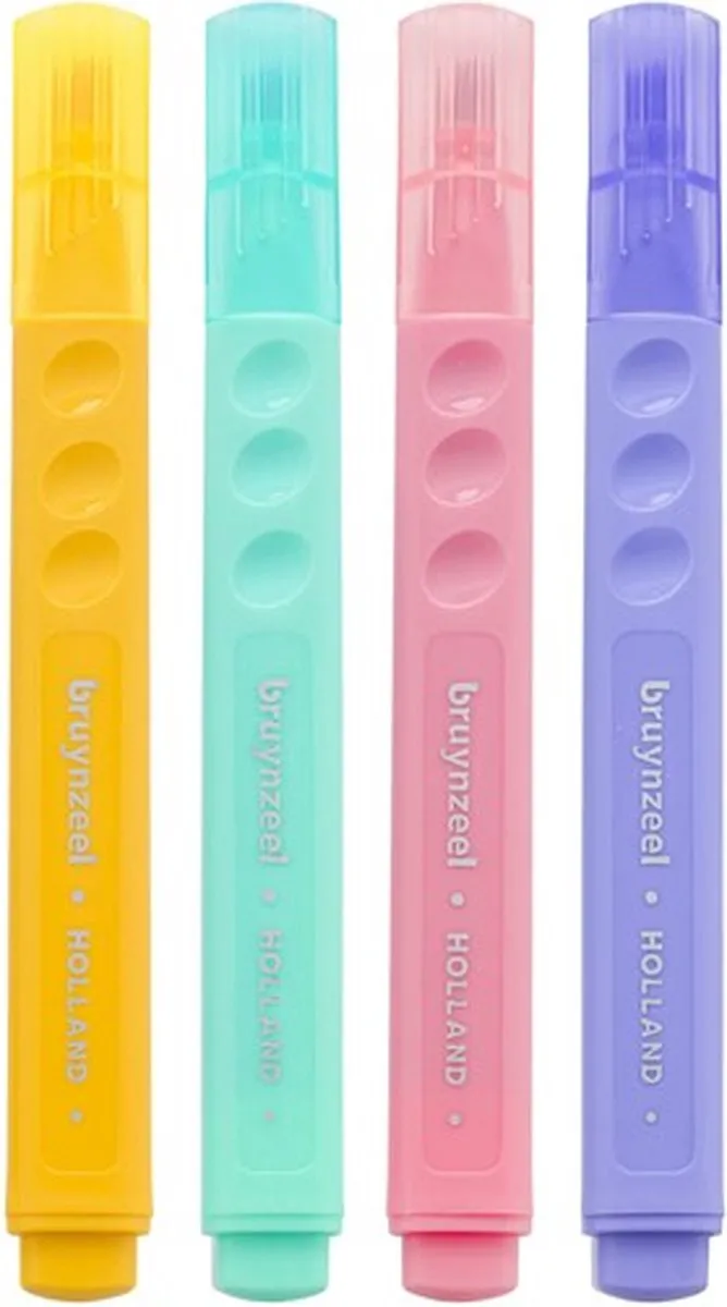 BRUYNZEEL Highlighters Pastel - 4 Stuks Wit
