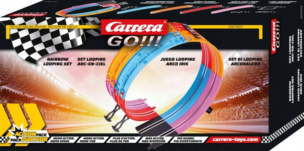 Carrera GO! Regenboog Loop Uitbreiding 71603 - 2-PAK
