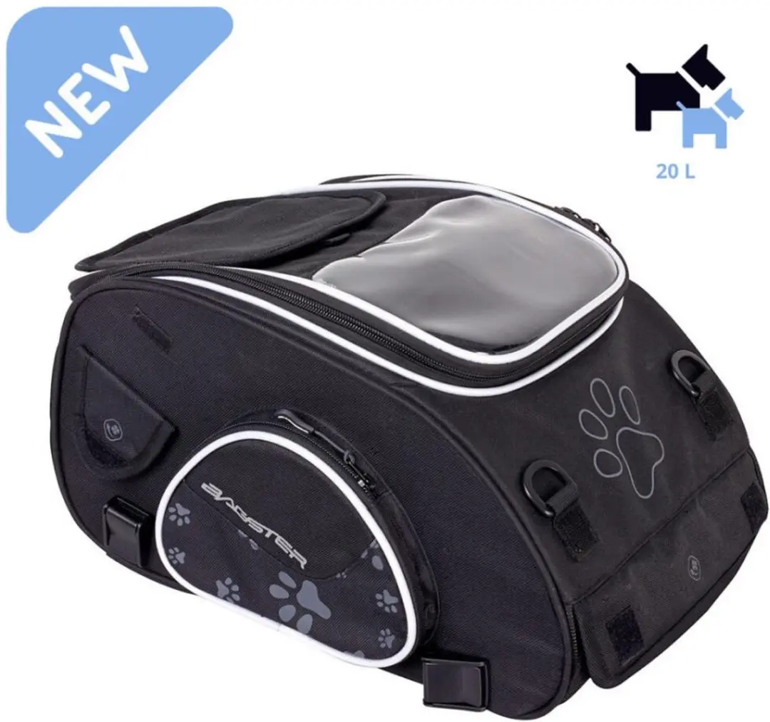 Bagster Puppy Small Transporttas Motor 20L - Zwart/Grijs