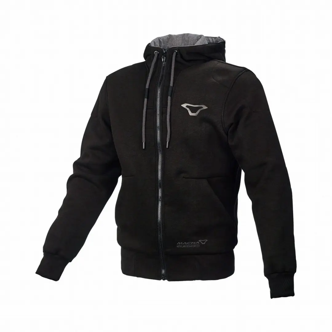 Macna Nuclone Motorfiets Zip Hoodie - Zwart S - afbeelding 3 van 6