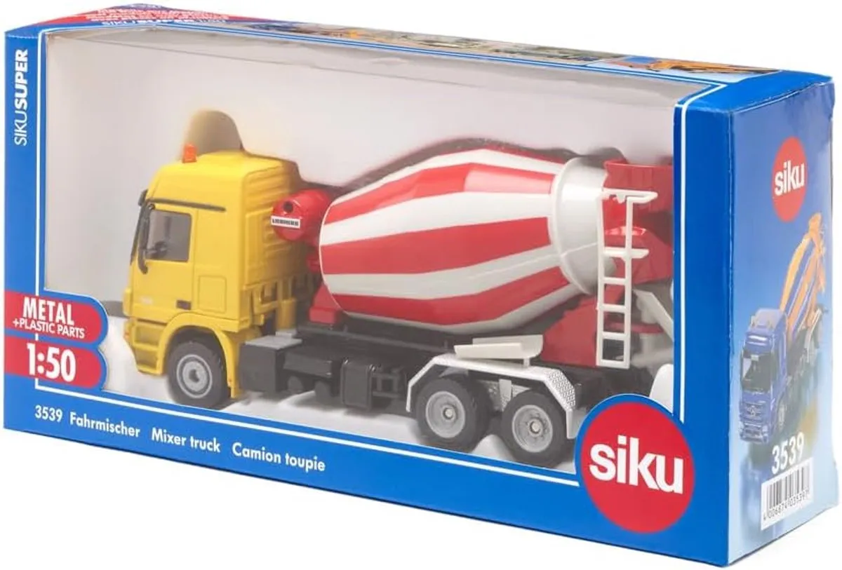 SIKU 3539 Mengkraan Bouwplaatsspeelgoed - Geel/Rood