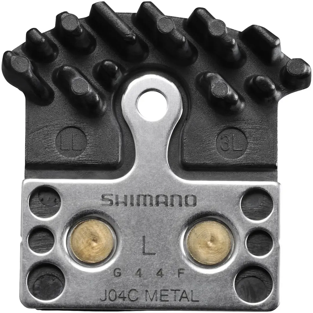 Shimano J04C Metal Schijfremblokset - Zwart/Zilver - afbeelding 5 van 6