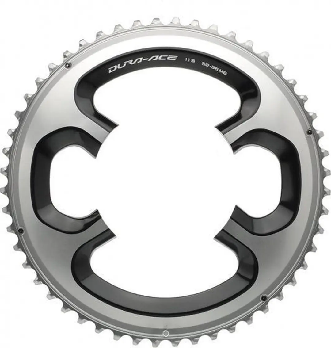 Shimano Dura-Ace FC-9000 Kettingblad 52T - 11-speed - Zilver/Zwart