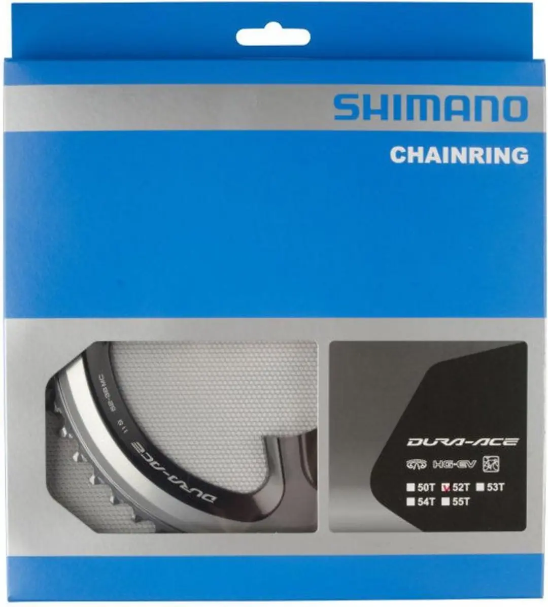 Shimano Dura-Ace FC-9000 Kettingblad 52T - 11-speed - Zilver/Zwart