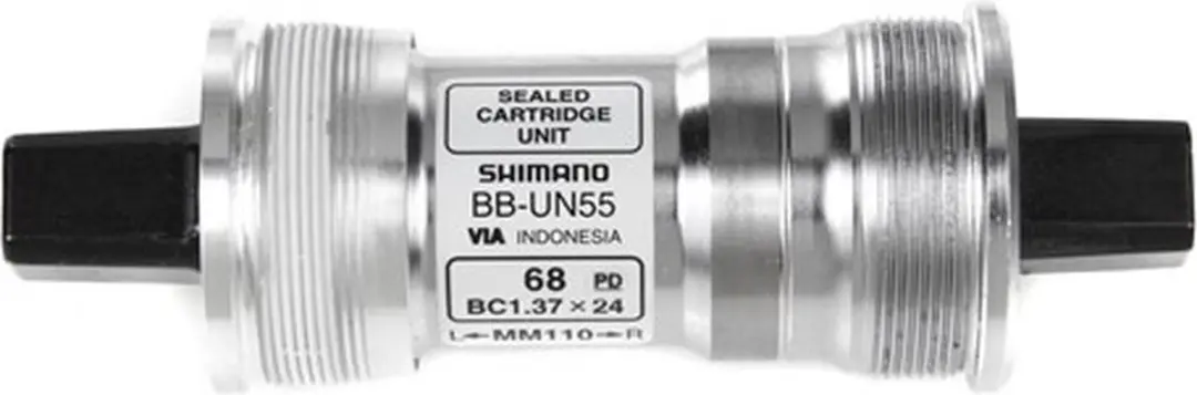 Shimano BB-UN300 Vierkante Trapas 68mm/110mm - Zwart/Zilver