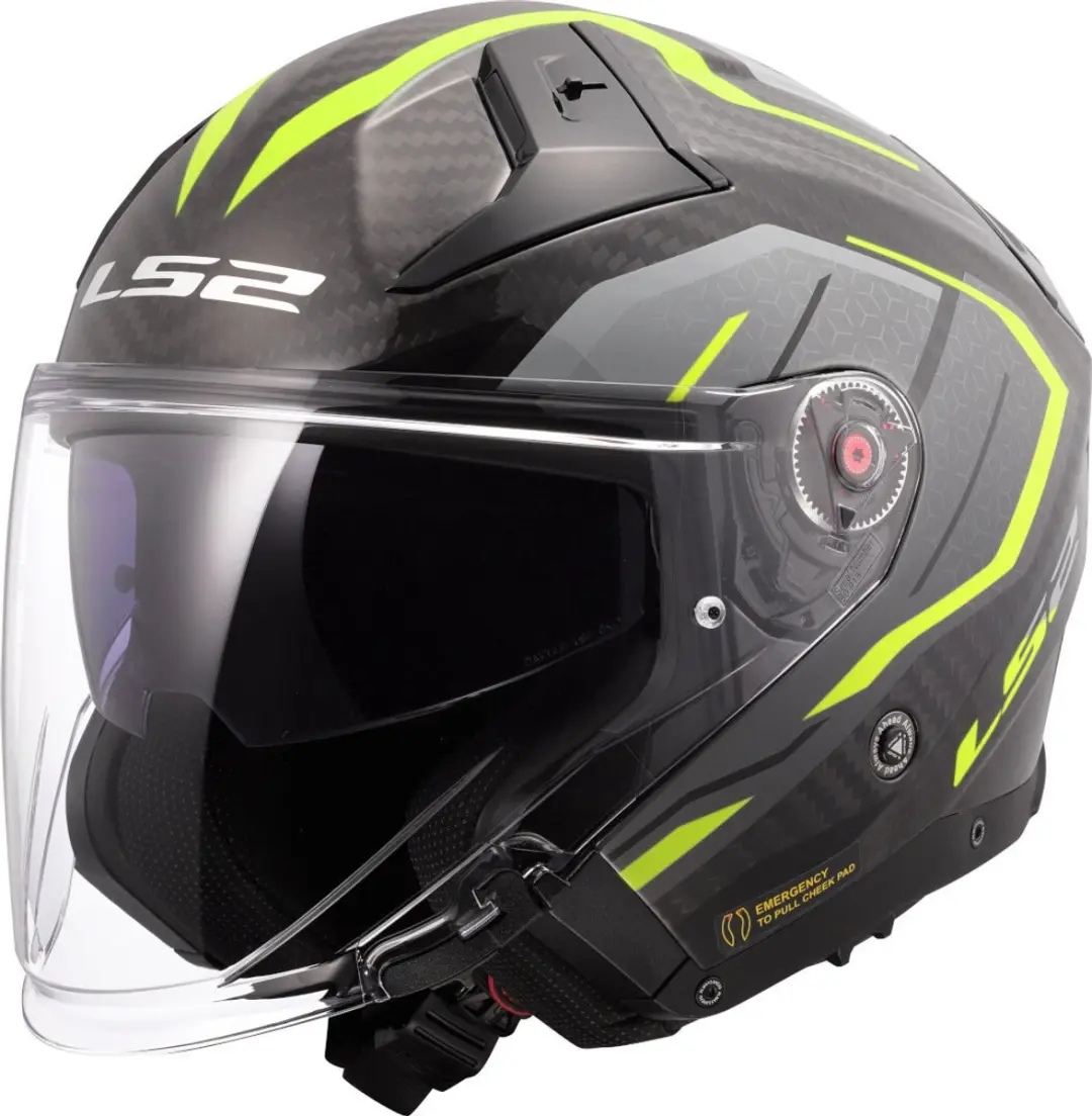 LS2 OF603 Infinity II C Urus H-Vis Geel 06 Jethelm